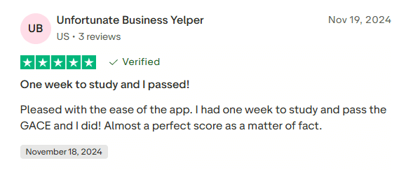 Exam preparation options