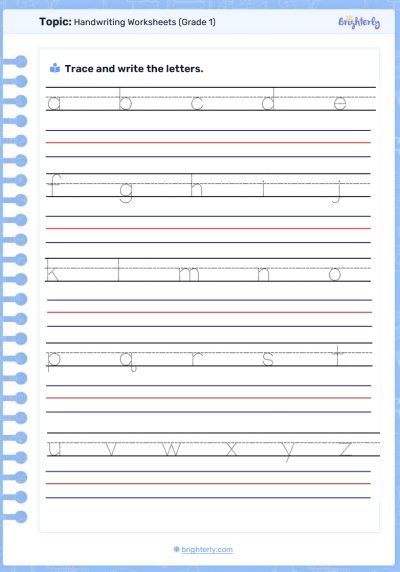 PDF1 Handwriting Worksheets 1