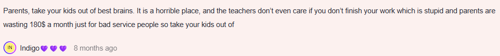 Best Brains pricing reviews: What do users say?