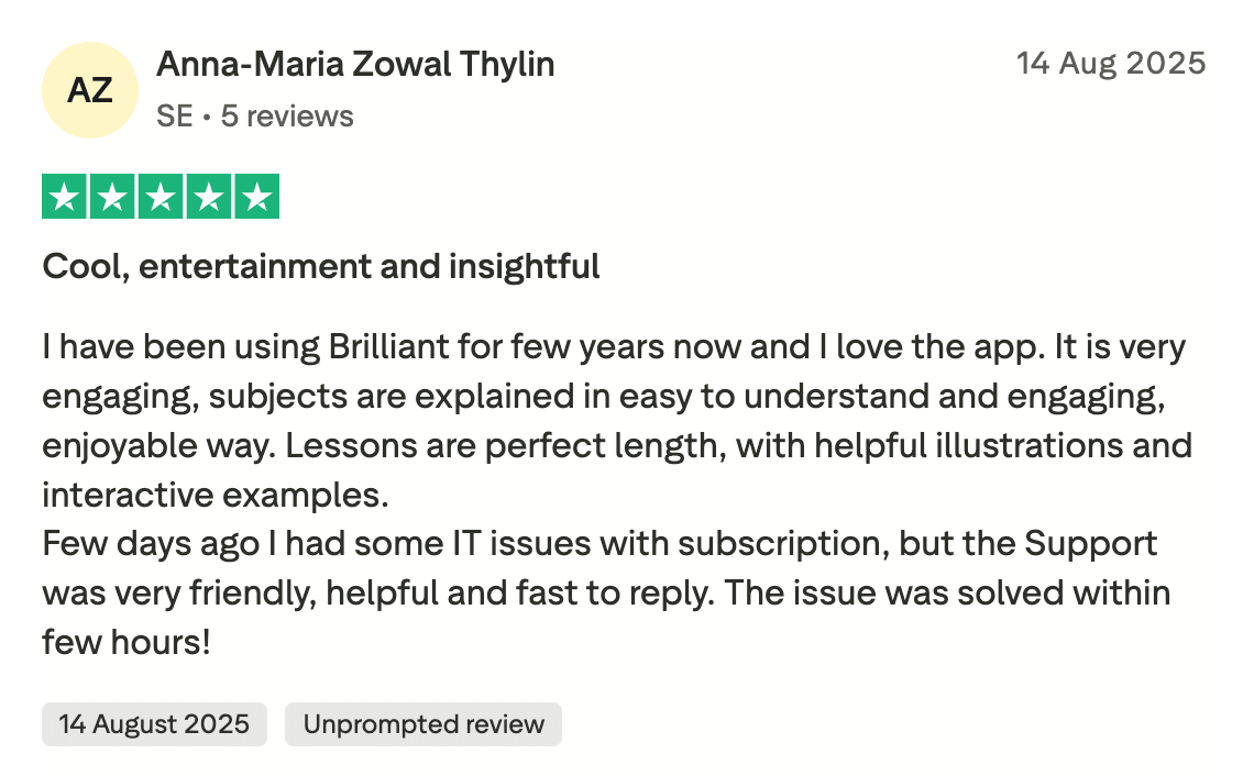 What are the pros and cons of Brilliant.org?