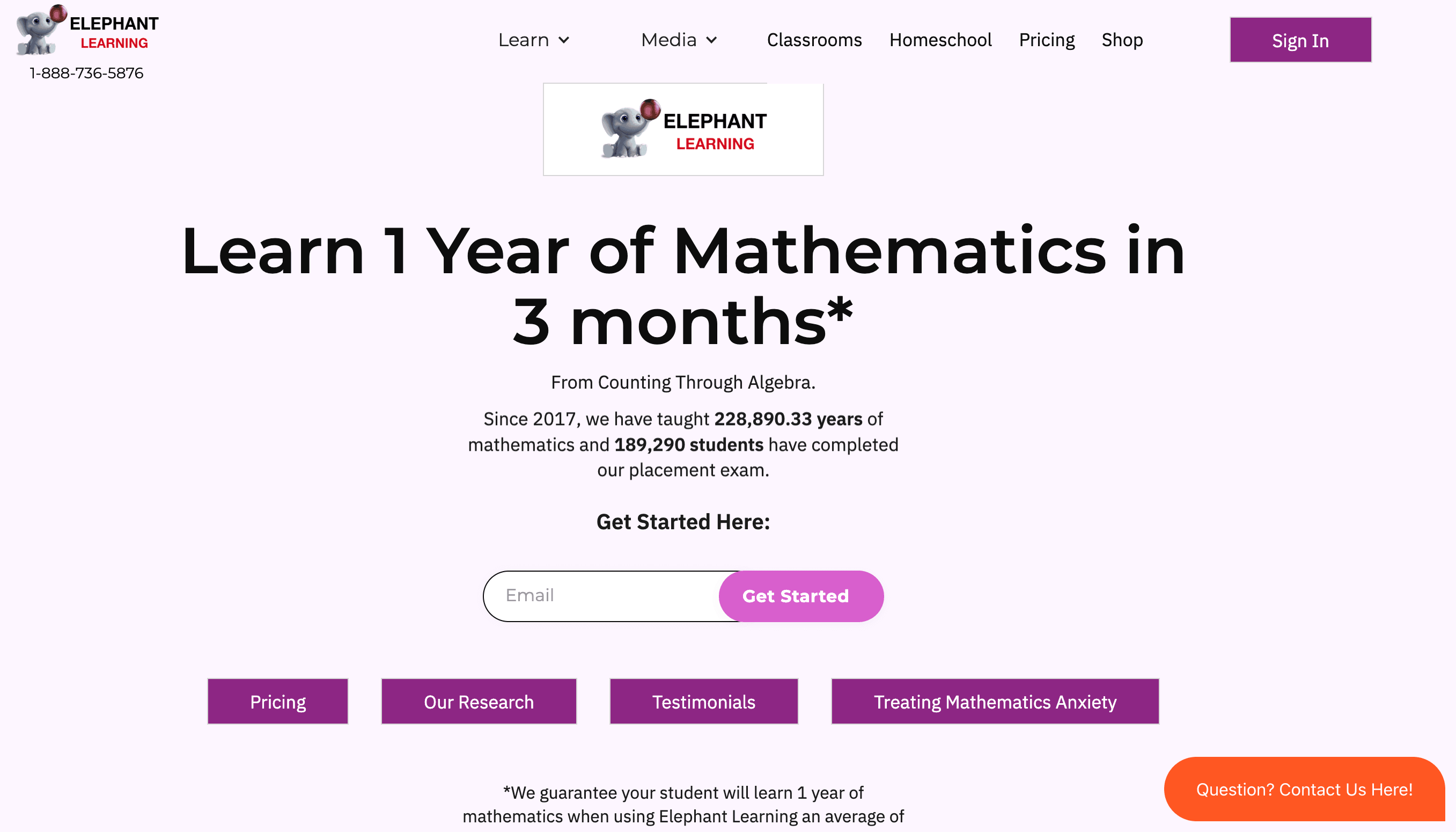 #9 Elephant Learning interactive math site