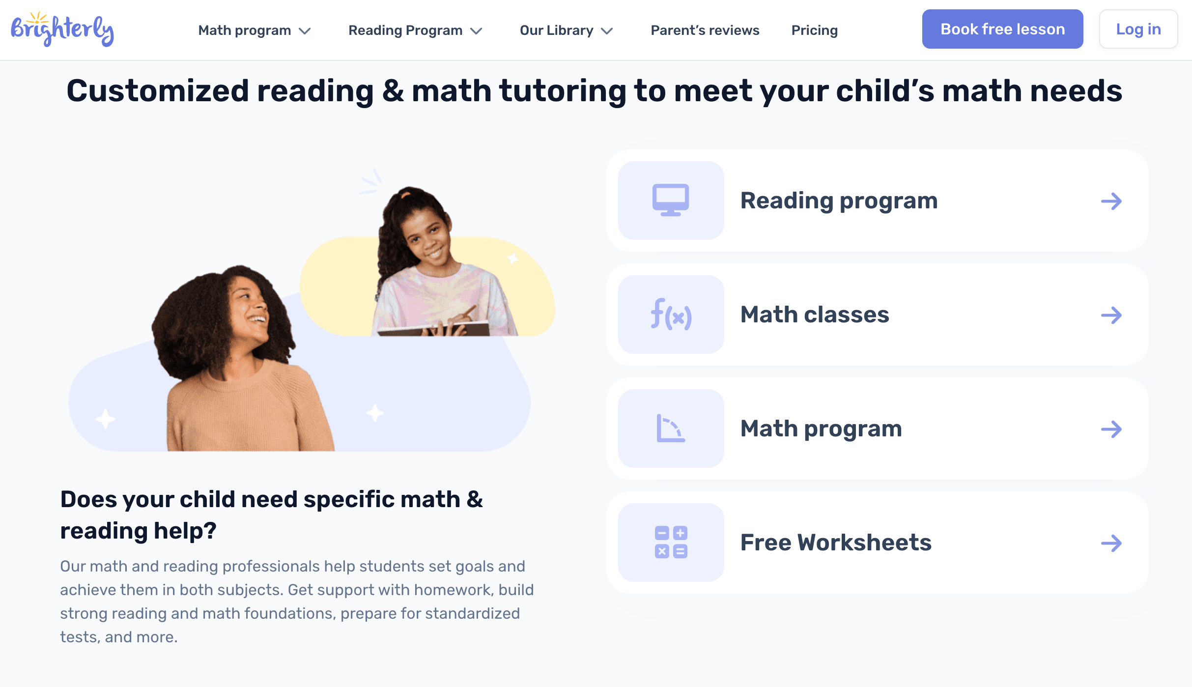 #1 Brighterly interactive math site