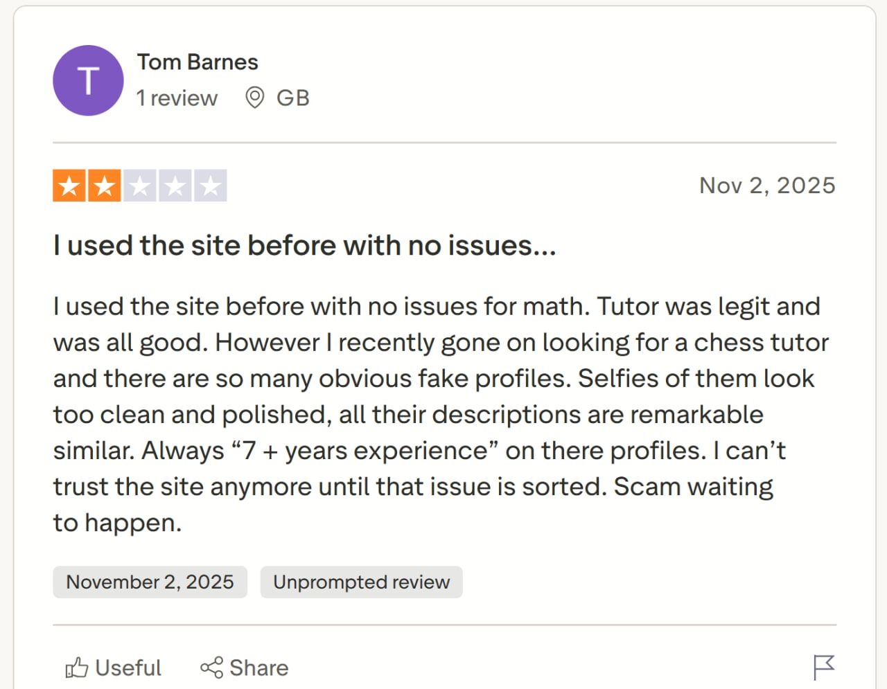 Tutor discovery & matching