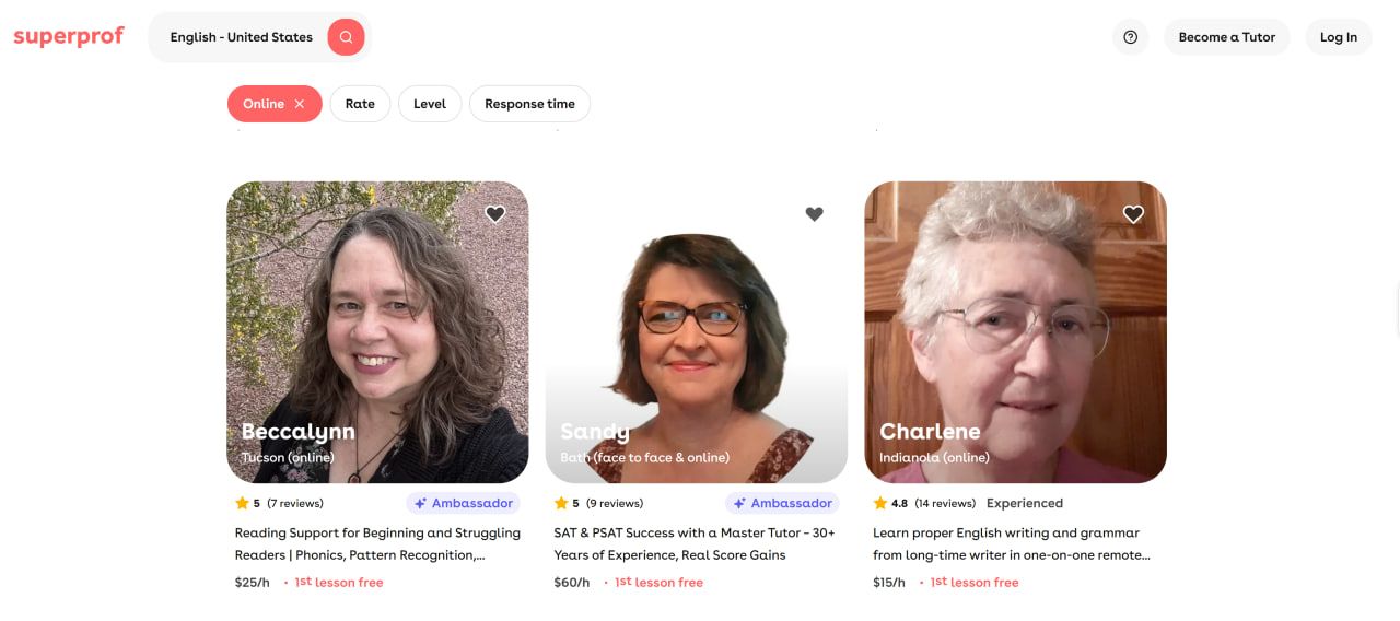 Superprof tutor reviews: How intuitive is the interface?