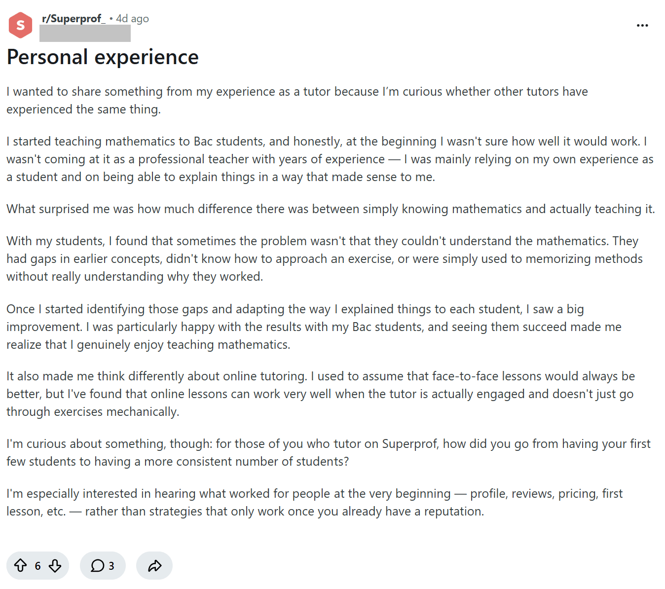 Superprof Tutoring Reviews: Effectiveness