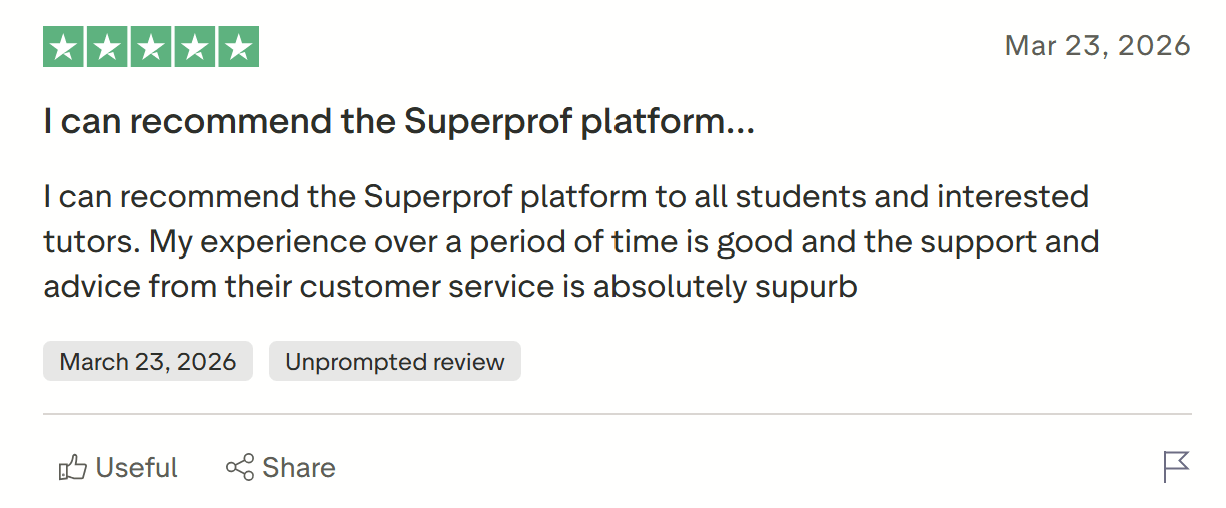 Customer Support at Superprof