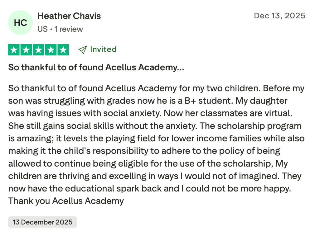 Acellus Academy review: Learners’ outcomes