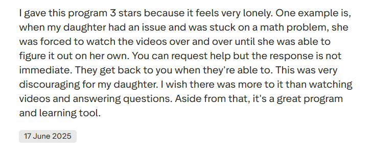 Acellus Academy review: Learners’ outcomes