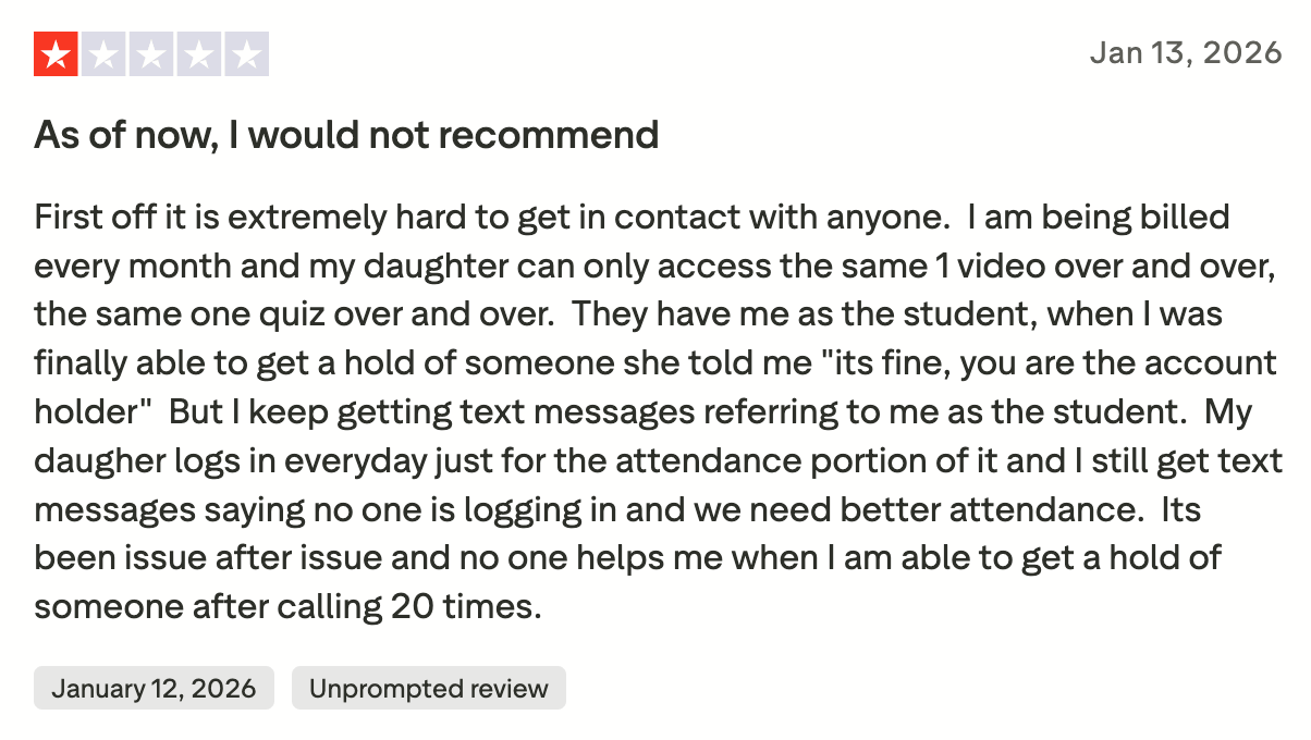 Connect Support: Acellus Customer Reviews