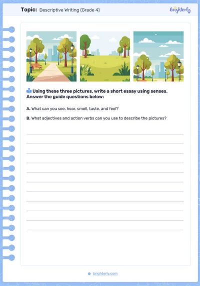 Descriptive Writing Worksheets 1