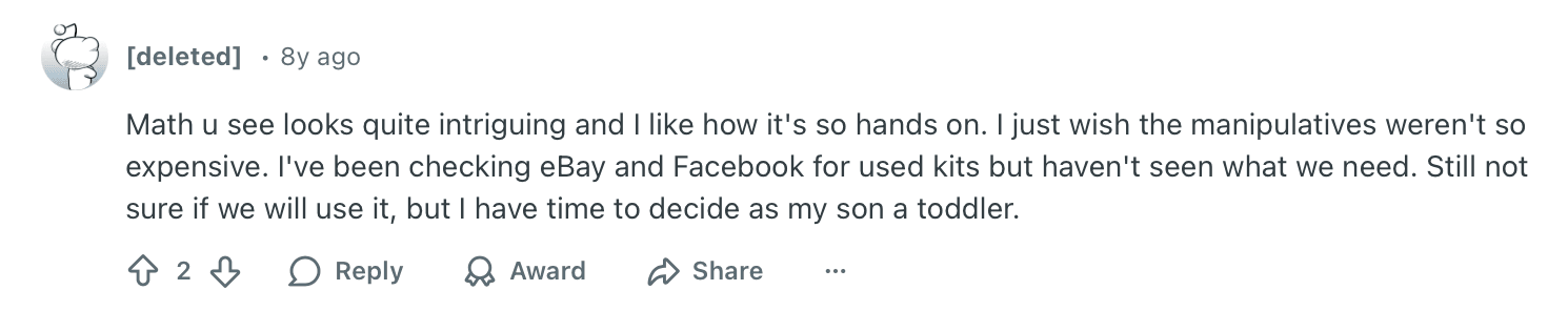 How much does Math-U-See cost?