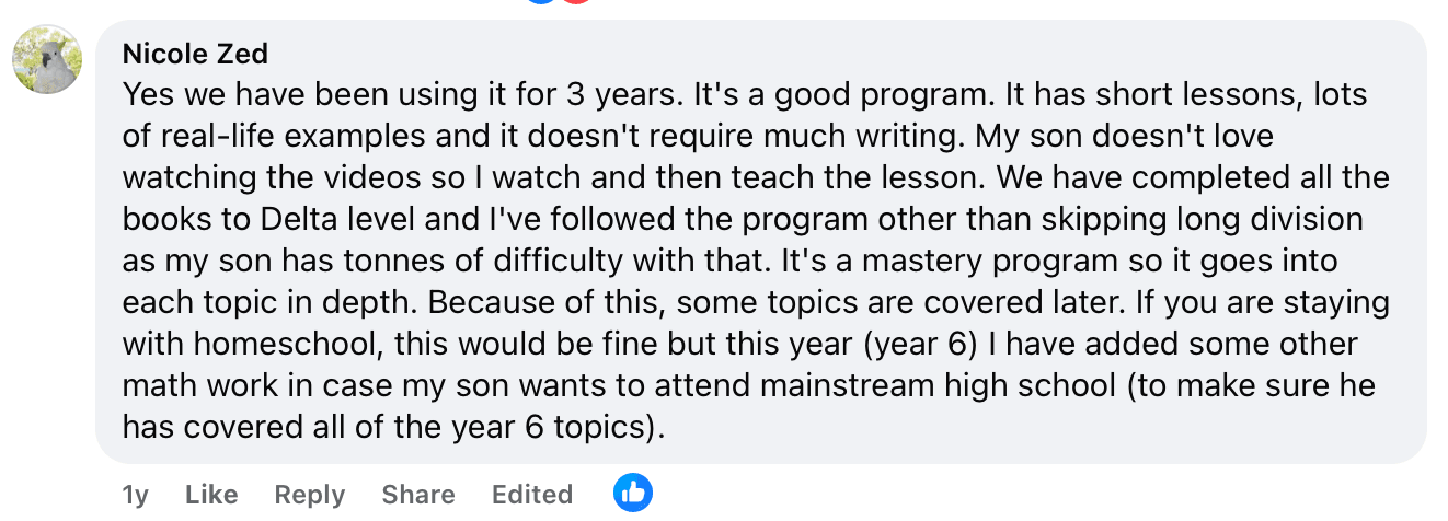 What users love about Math U See