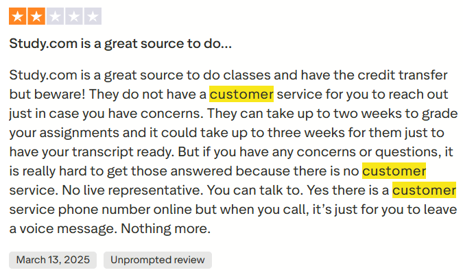 Customer service