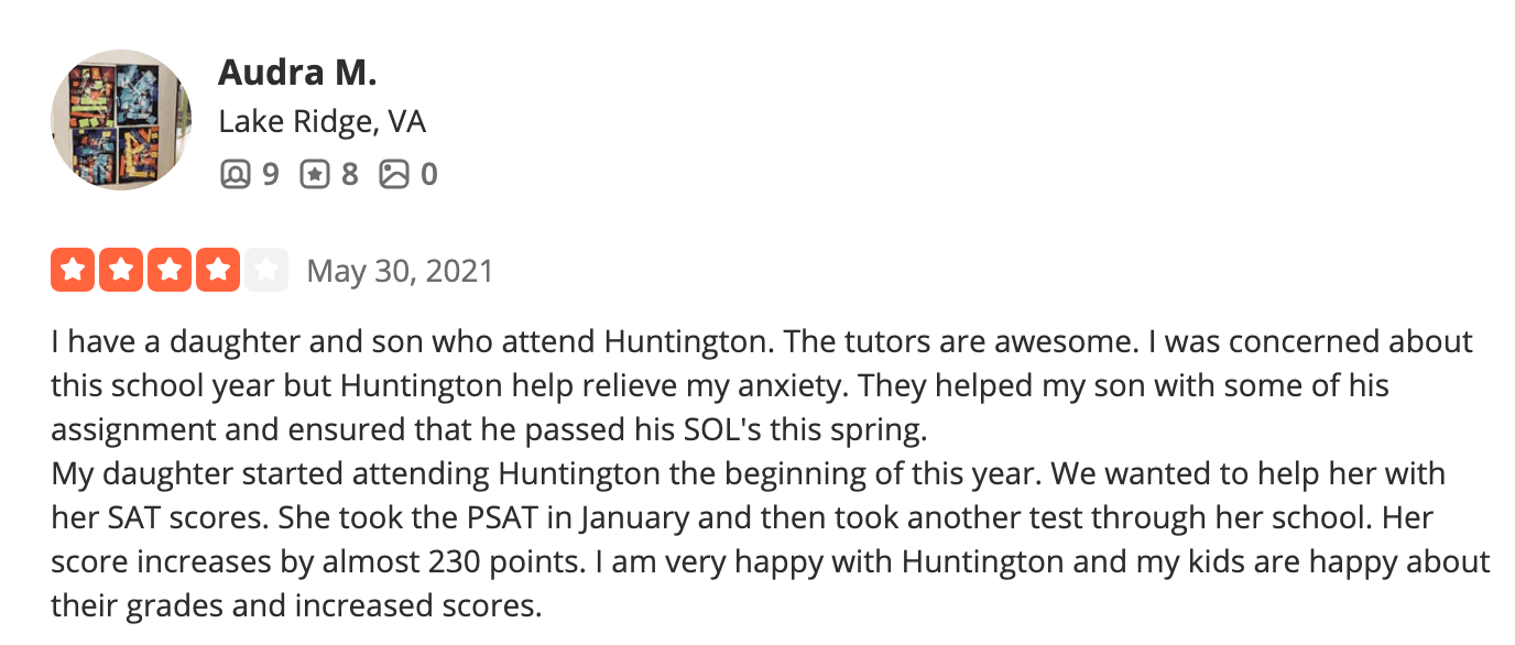 Huntington reviews