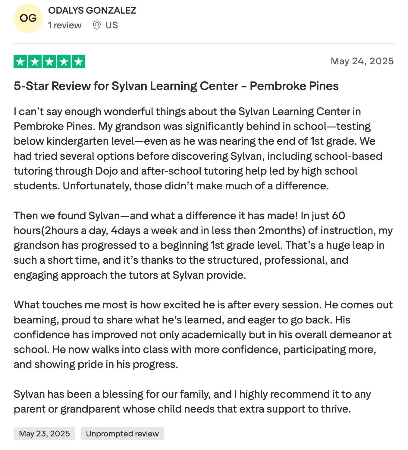 Sylvan learning reviews