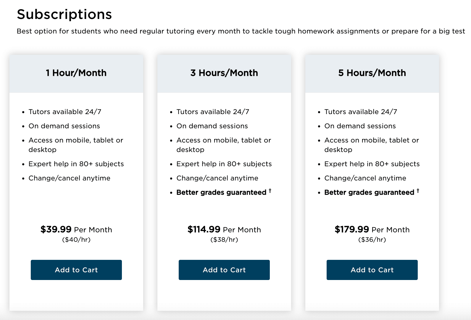 How much does Tutor.com cost?