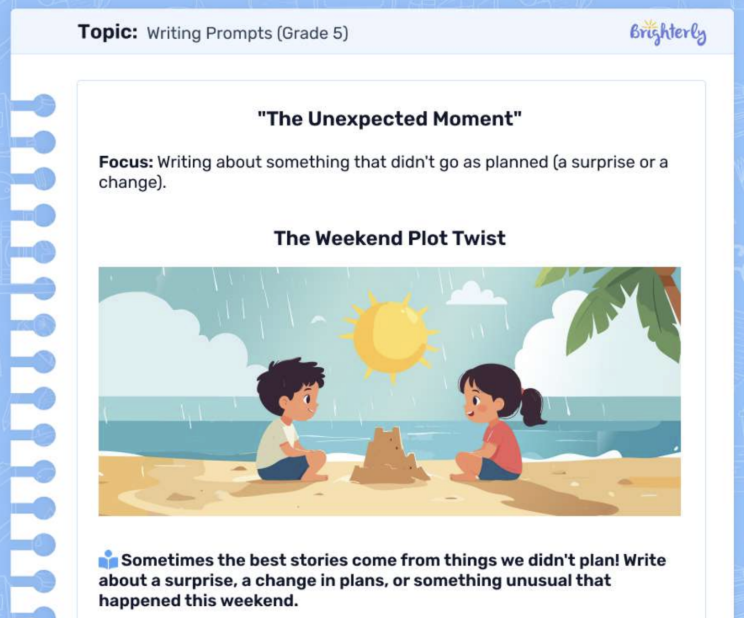 Writing Prompts For 5th Grade [Free Download]