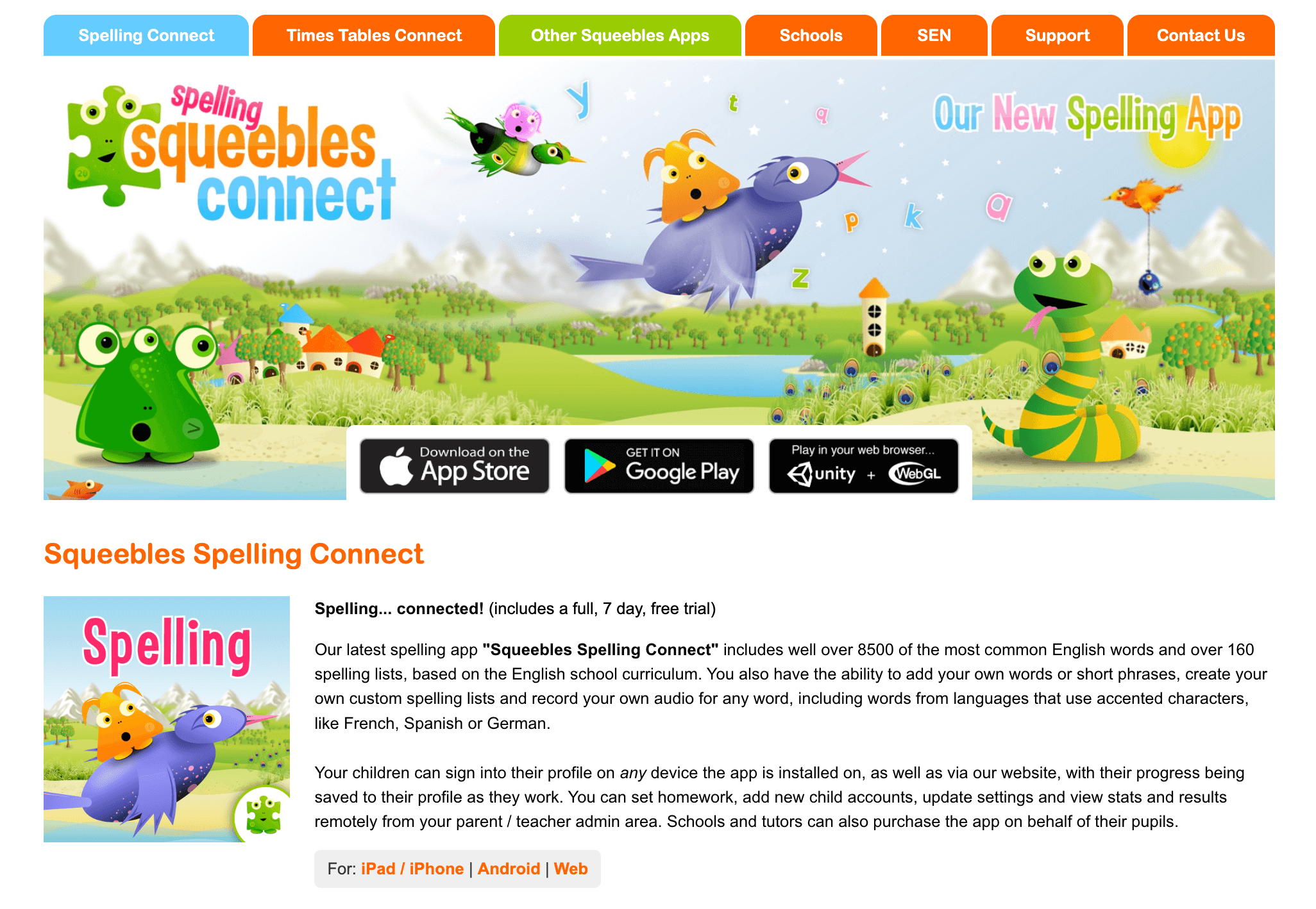 #5 Squeebles Spelling Connect