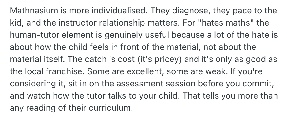 Mathnasium Reviews