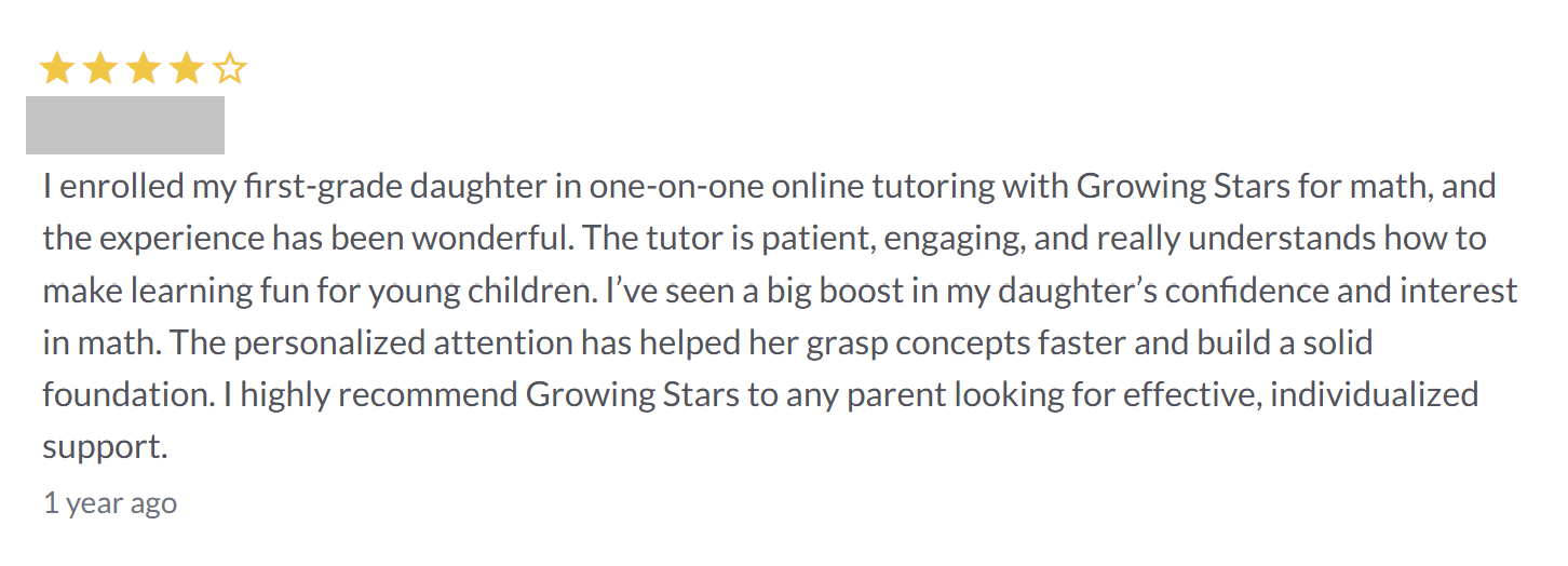Growing Stars Tutoring Reviews: Benefits