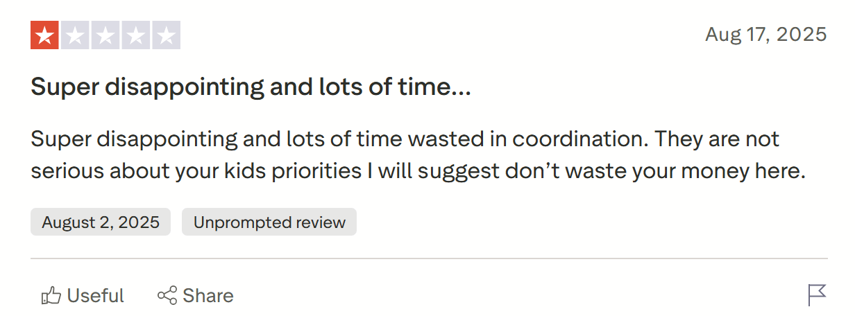 Growing Stars Reviews: Complaints