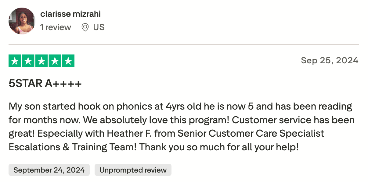 Reviews Hooked on Phonics: Customer support