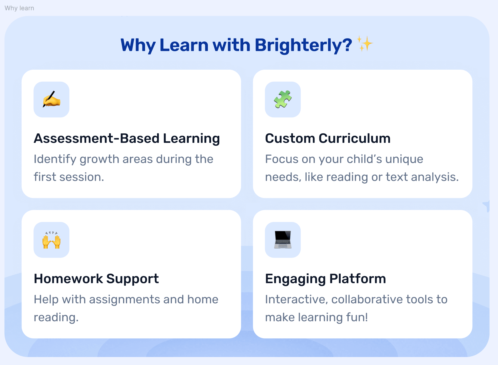 Fully personalized learning plans
