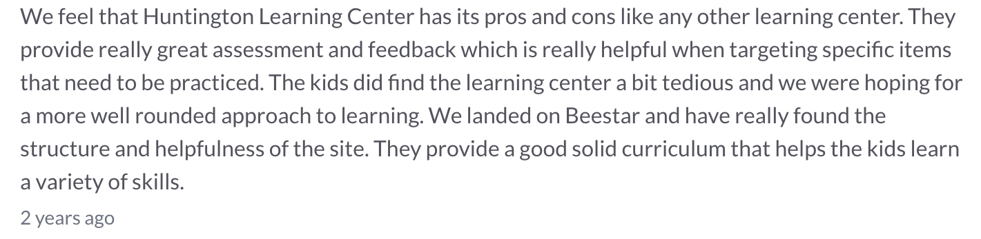 Huntington Learning Center Pricing Reviews: Is It Worth the Cost?
