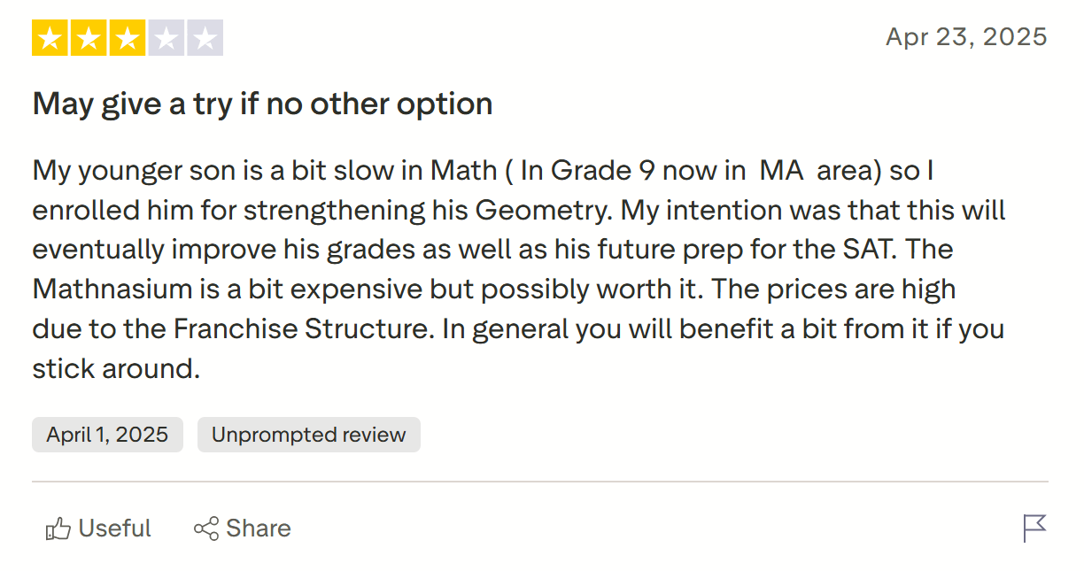 Mathnasium vs Huntington Learning Center Pricing