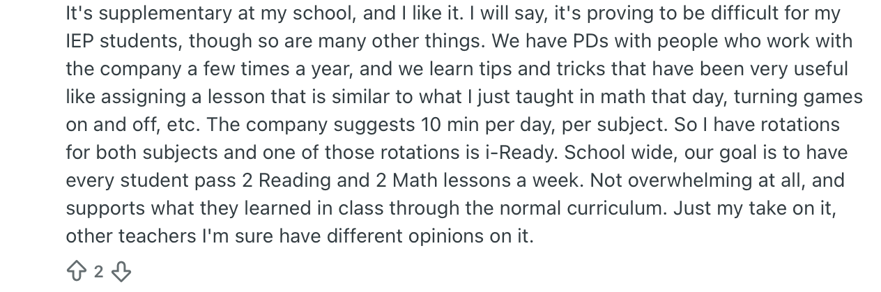 iReady reviews Reddit & Trustpilot: Real user feedback