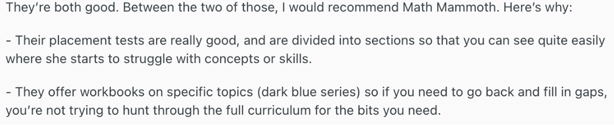 Is the Math Mammoth price reasonable?