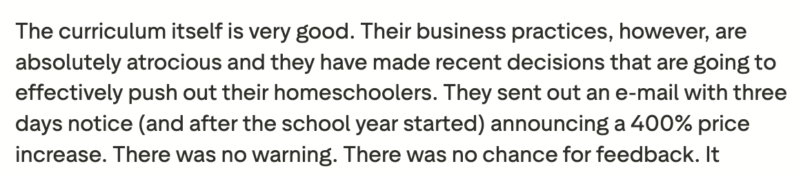 Is Power Homeschool's Price Reasonable? 
