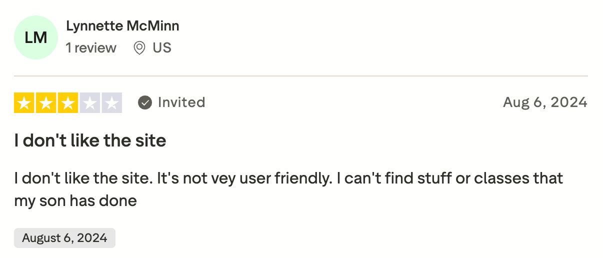 Power Homeschool curriculum review: UX & design