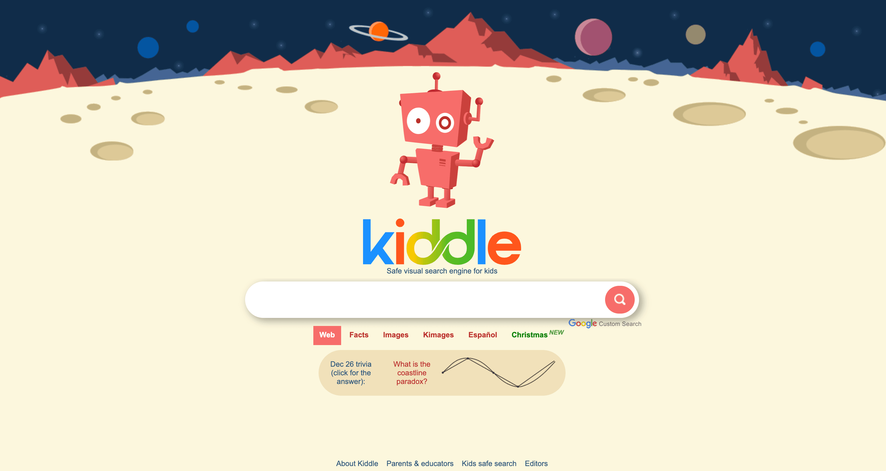 #2 Kiddle research website for kids