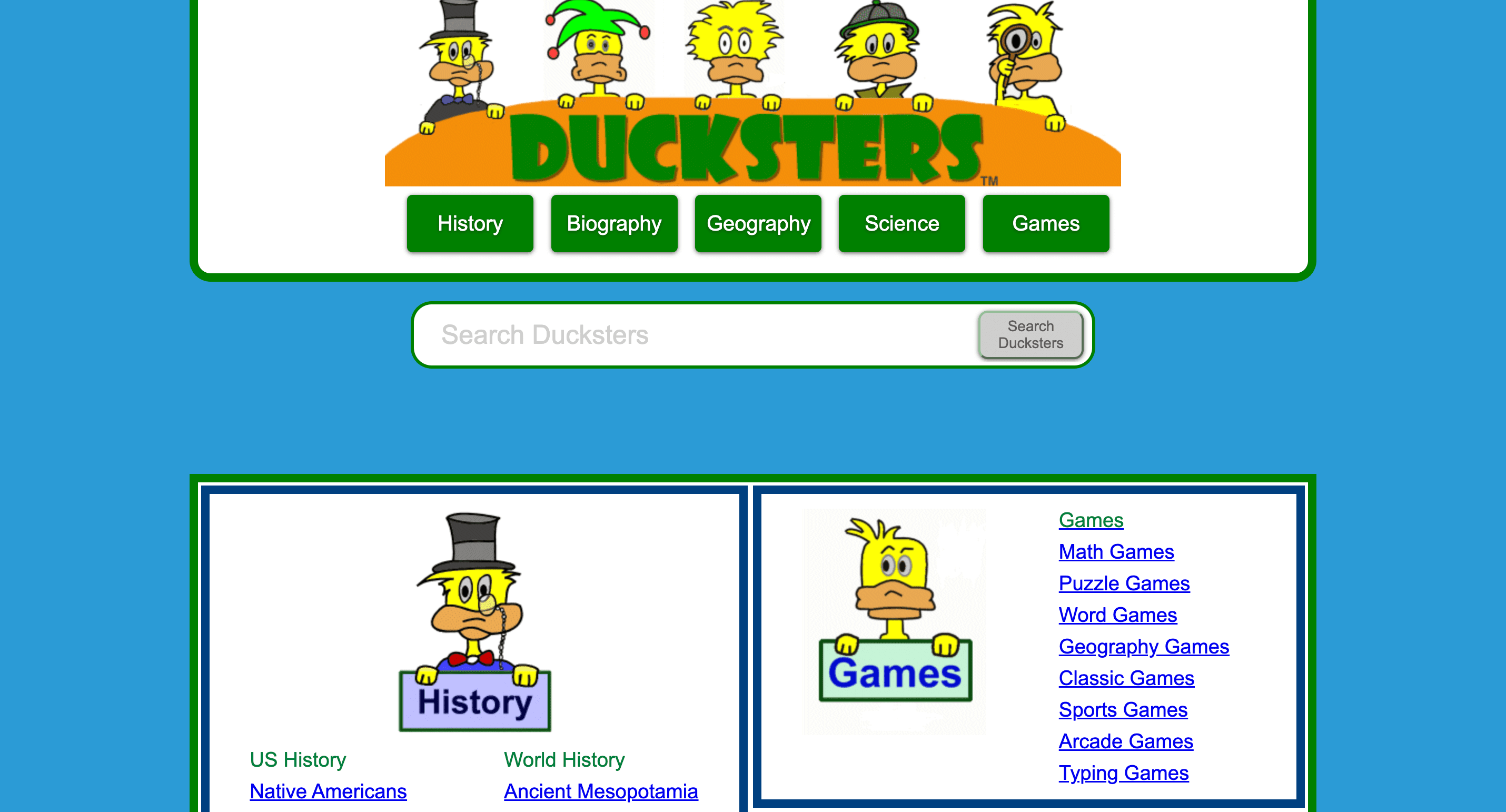 #5 Ducksters kids website for research
