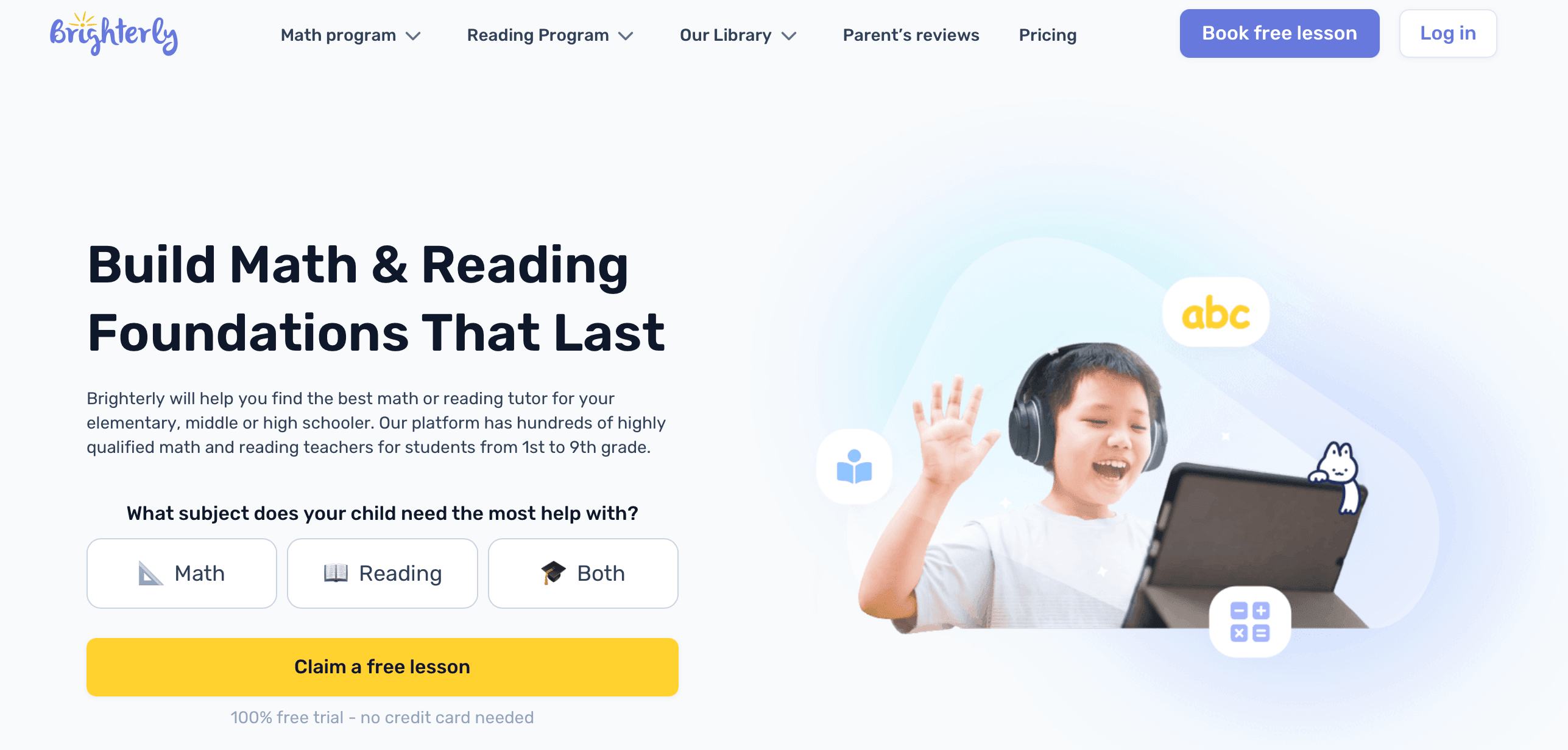 #1 Brighterly reading program (phonics for reading support)