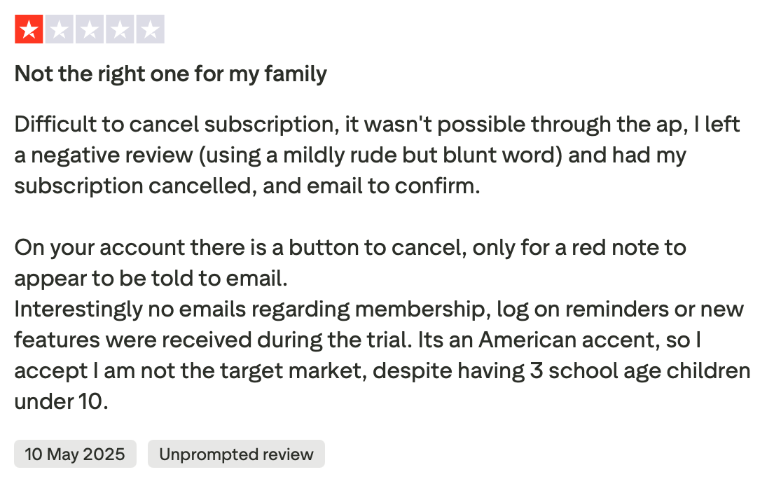 Common complaints about AdaptedMind: