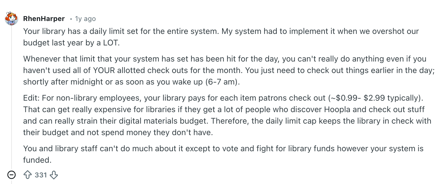 Hoopla pros and cons