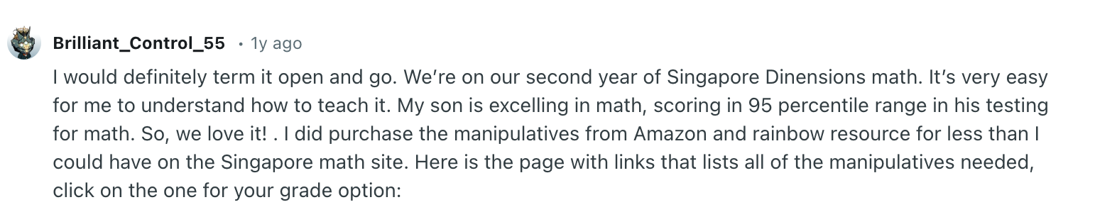 Singapore Math reviews on Reddit: What parents really think about the platform