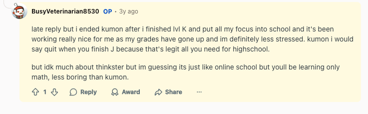 Thinkster Math reviews Reddit: Insights from public comments of parents