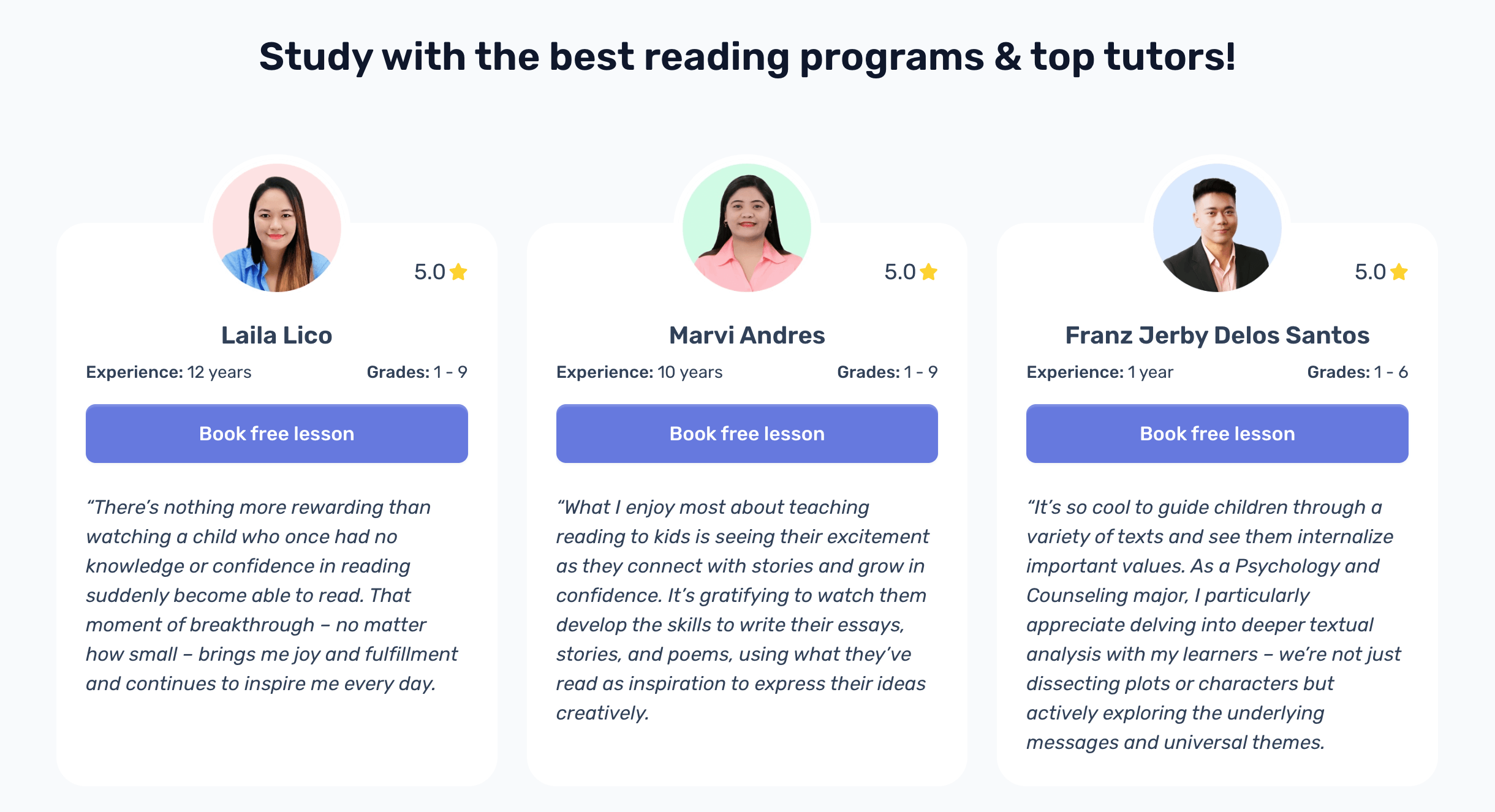 Brighterly personalized reading support