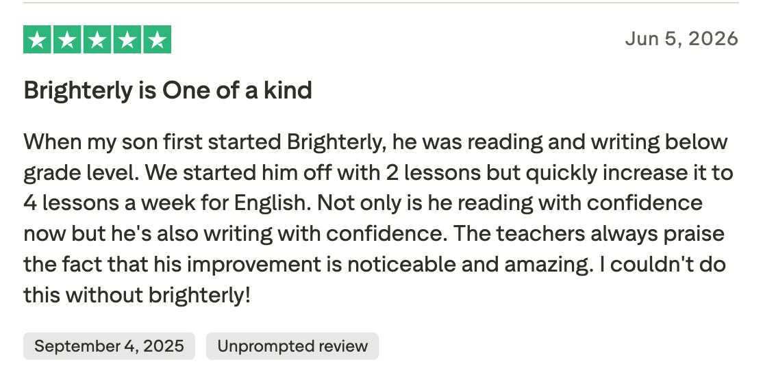 Brighterly as Personalized Reading Support