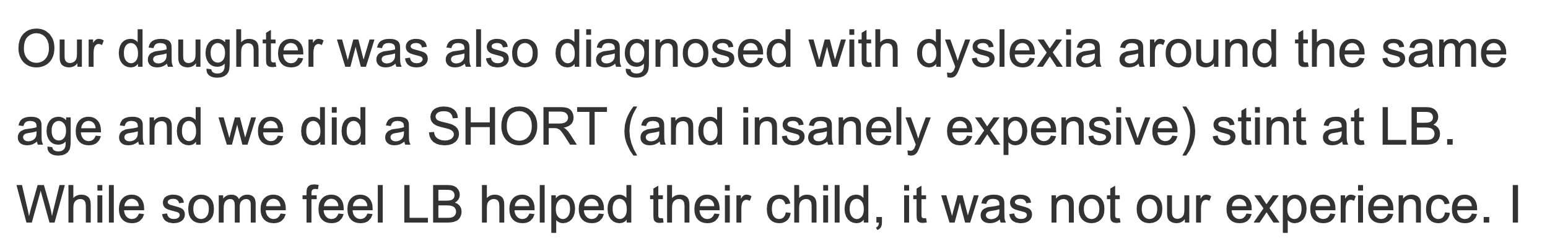 Lindamood Bell curriculum reviews: How a child learns