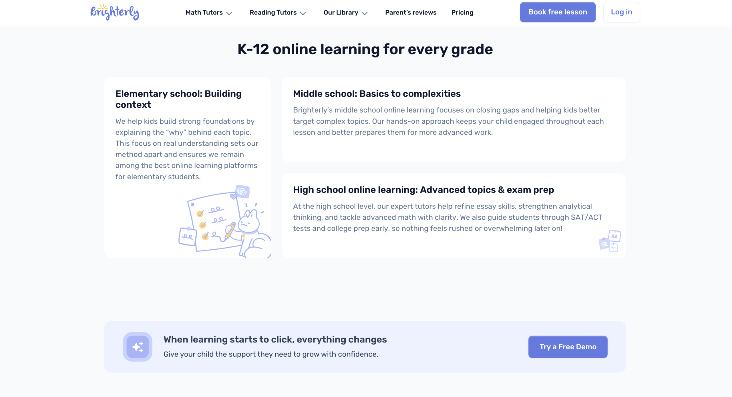 Personalized Live Tutoring with Brighterly