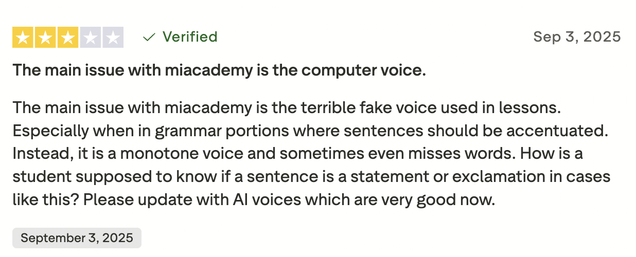 Miacademy reviews