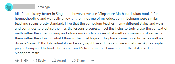 Singapore Math Reviews: Learning Approach