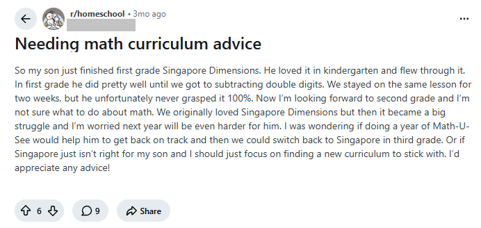 Singapore Math Reviews: Learning Approach