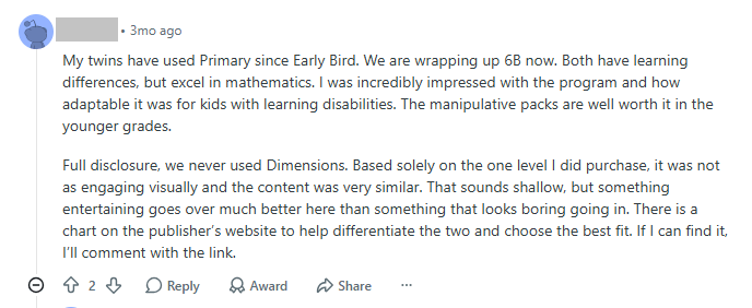 What Users Say About Singapore Math Pricing