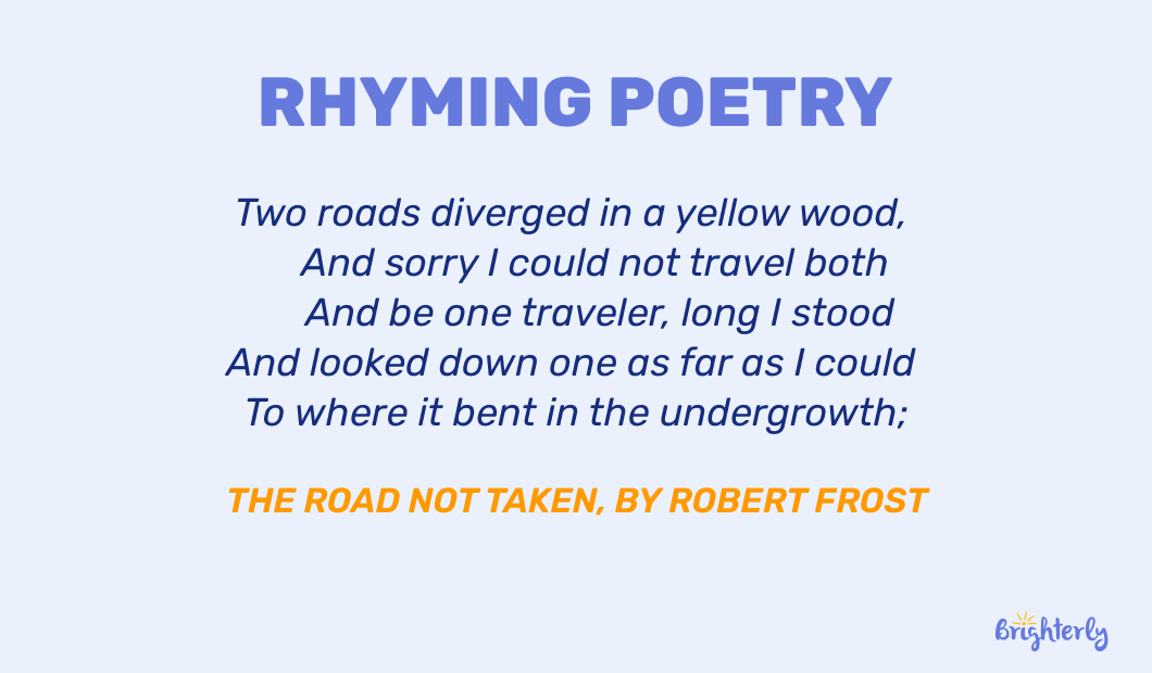 Rhyming poetry 