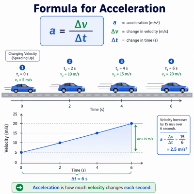 Formula for Acceleration: Master Velocity and Force with Examples